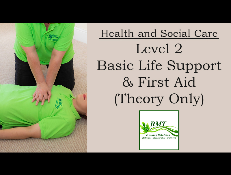 health and social care BLS & FA image plus border