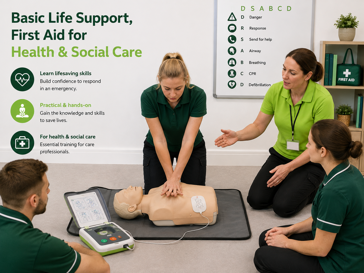 Basic Life Support training for health and social care staff