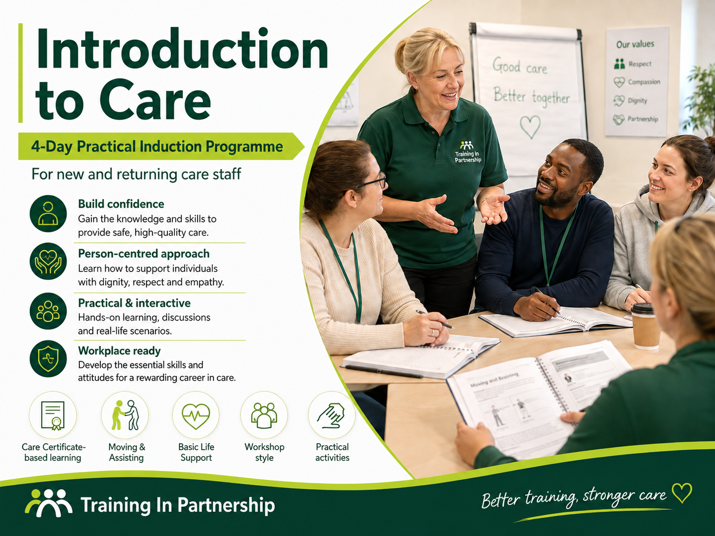 Introduction to Care course with practical care training workshop